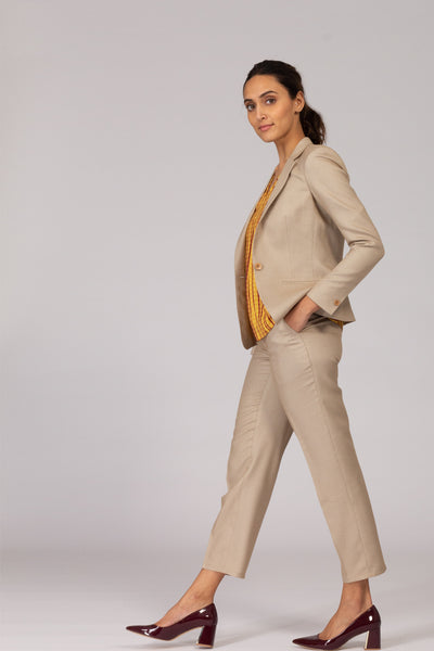 Formal Blazer for Women  Beige Formal Trousers  Intermod Workwear