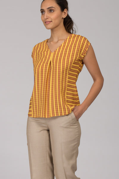 Ellora printed flowy top