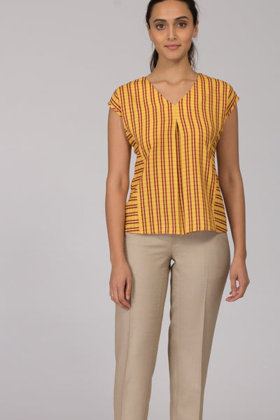 Ellora printed flowy top