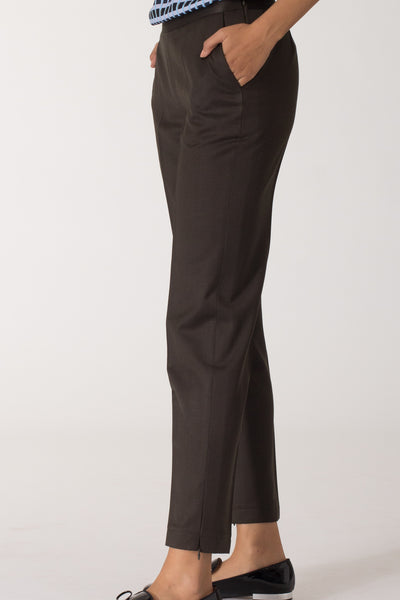 Deep Olive Slim fit Trousers