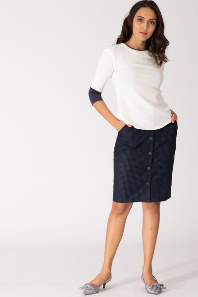Dakota Contrast Trim Top
