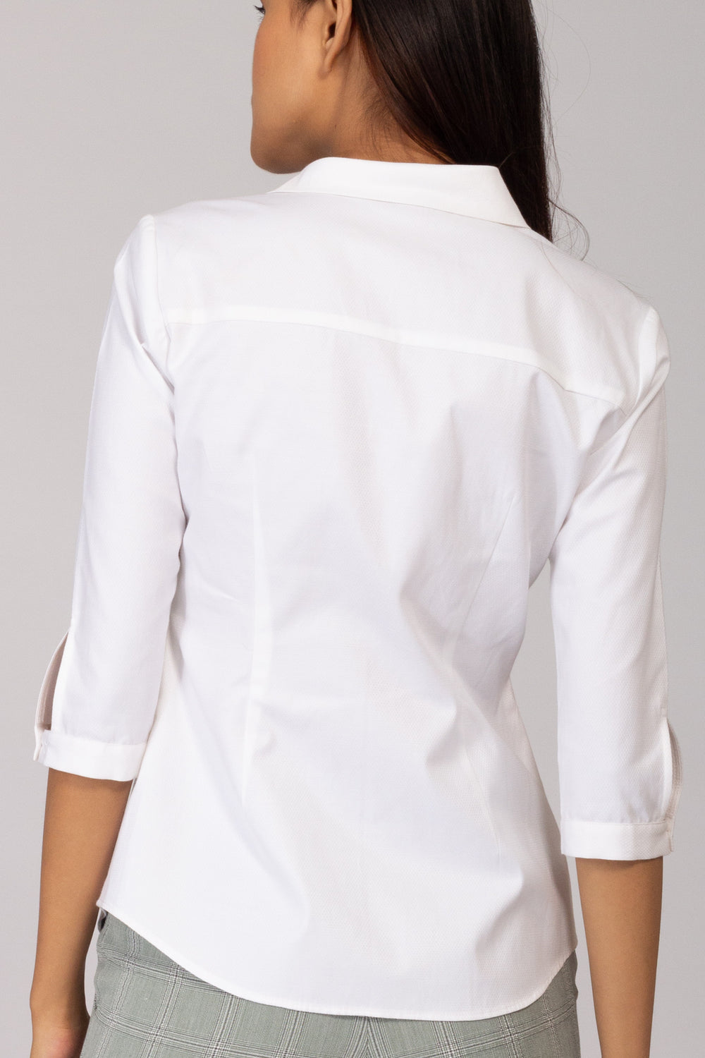 Hailey White Cotton Shirt