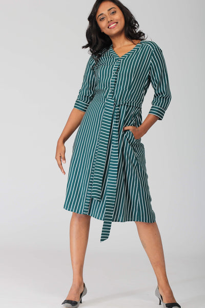 Tokyo A line Shirt Dress with removable belt