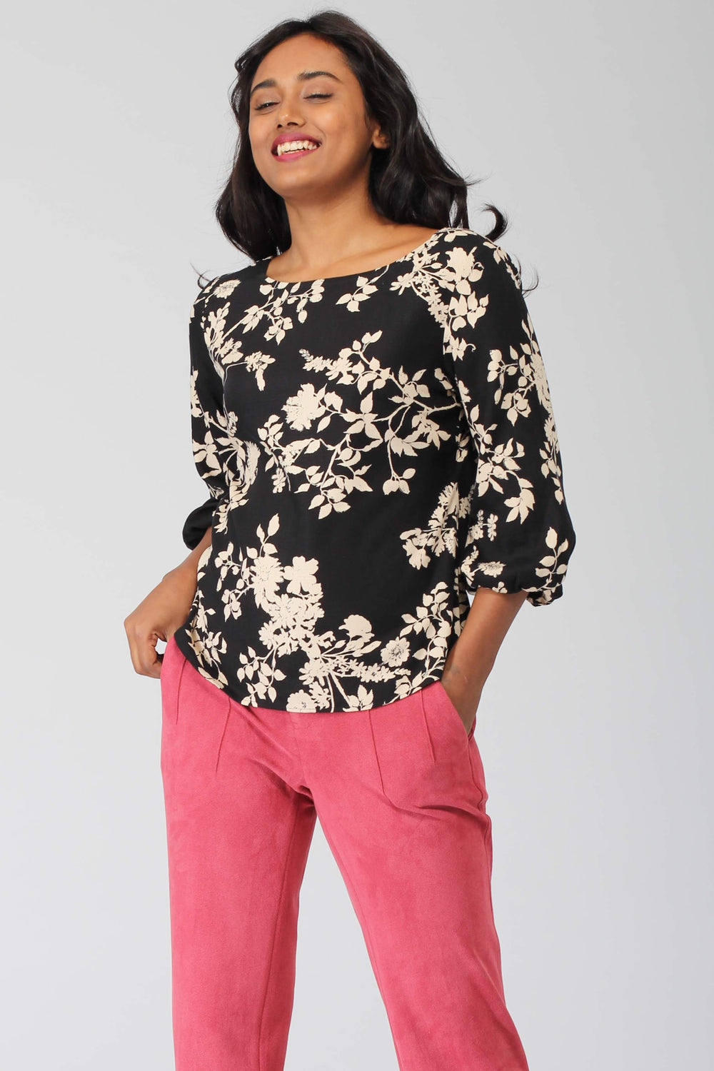 Brussels Top with Blouson Sleeves