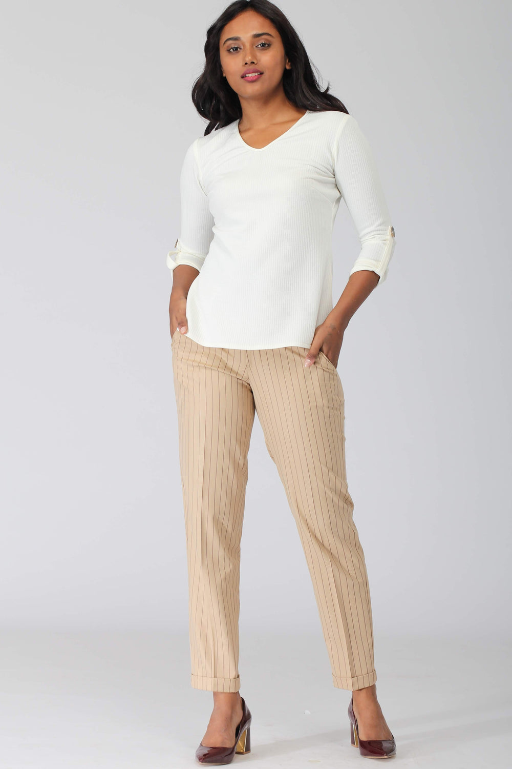 Hudson Pinstripe Pants