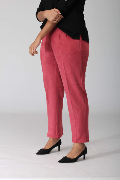 Geneva Punch Pink Stretch Pants