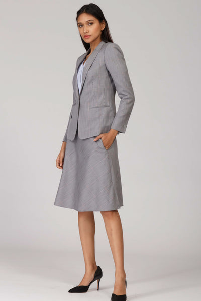 Glen Plaid A line Flowy Skirt