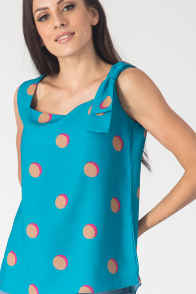 Polka Bow Top