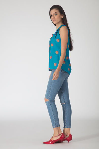 Polka Bow Top