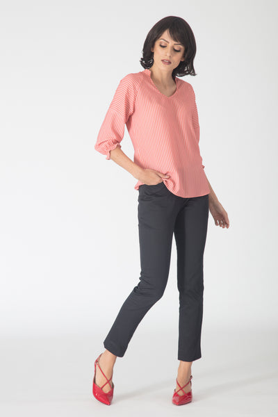 Jacquard Cotton Trousers