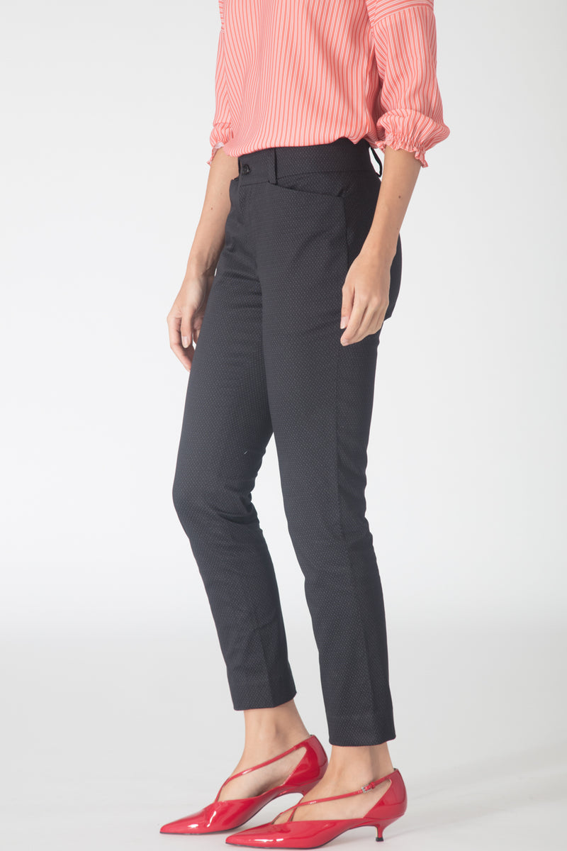 Jacquard Cotton Trousers