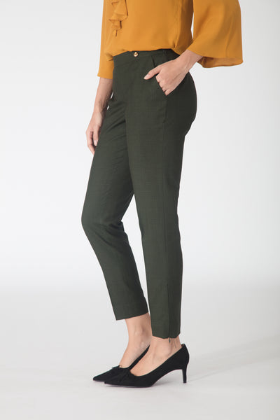 Army Green Slim fit Trousers