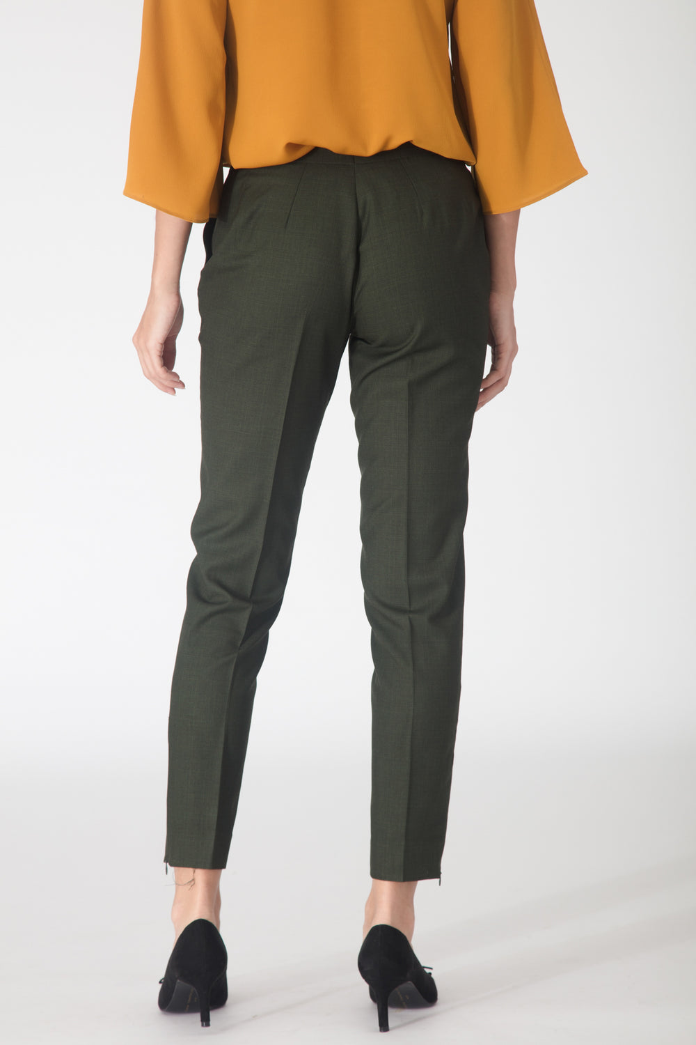 Army Green Slim fit Trousers