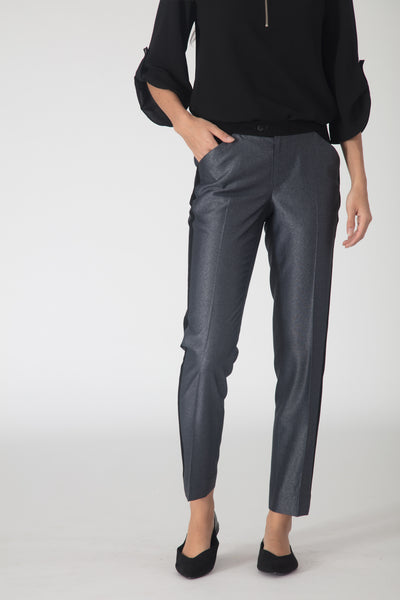 Grey Contrast Trousers