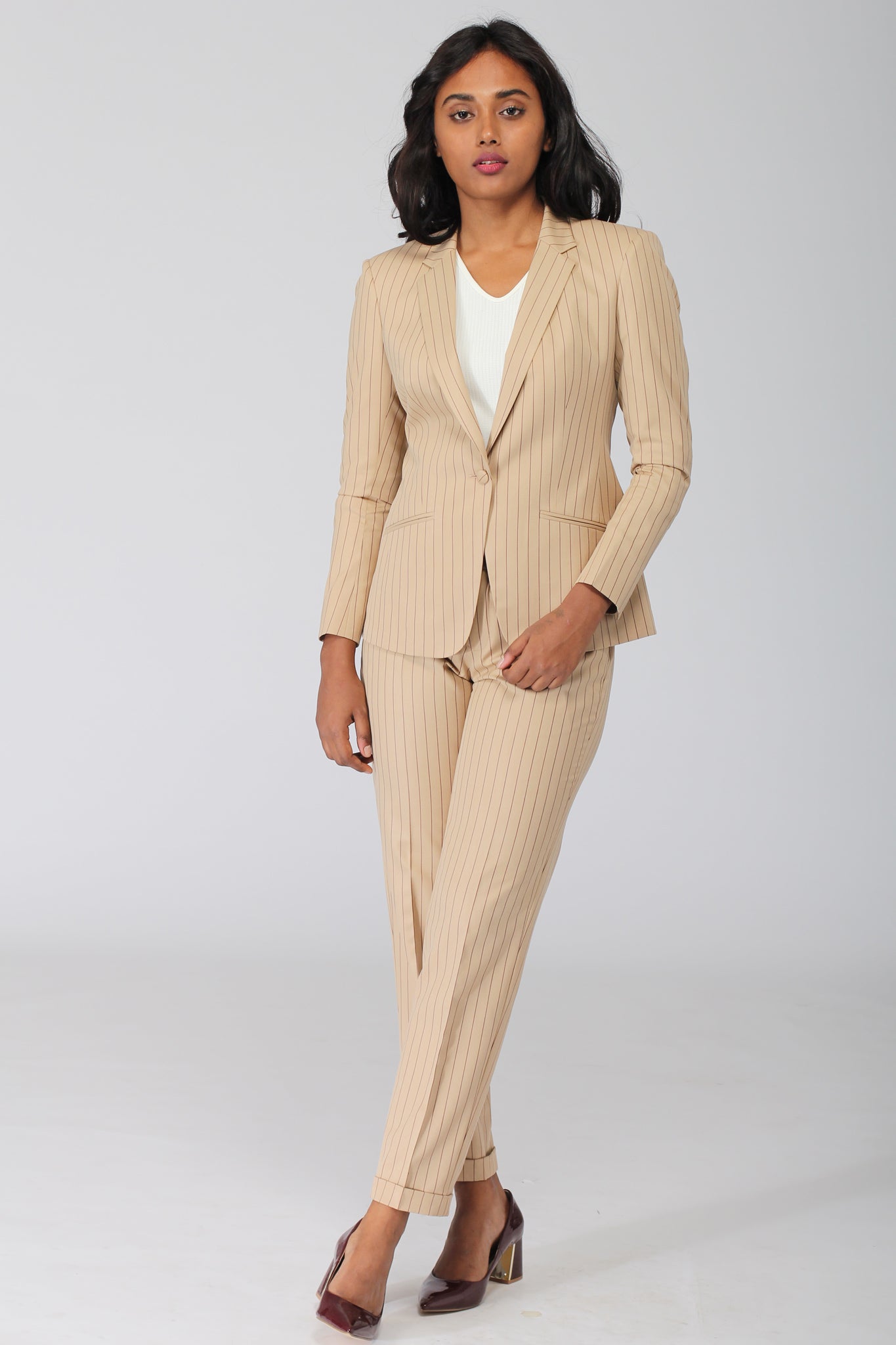Hudson Pinstripe Formal Blazer - Main Image