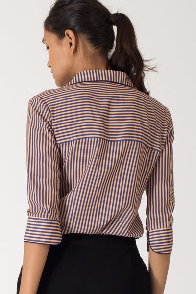 Bonita Notch Lapel Collar Shirt