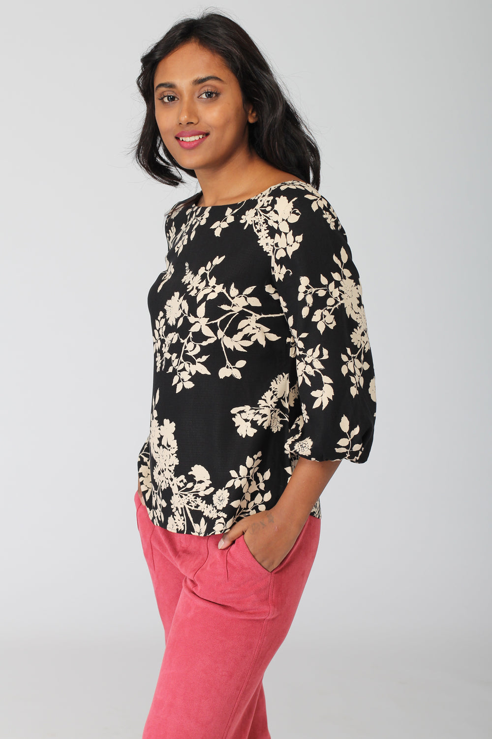 Brussels Top with Blouson Sleeves