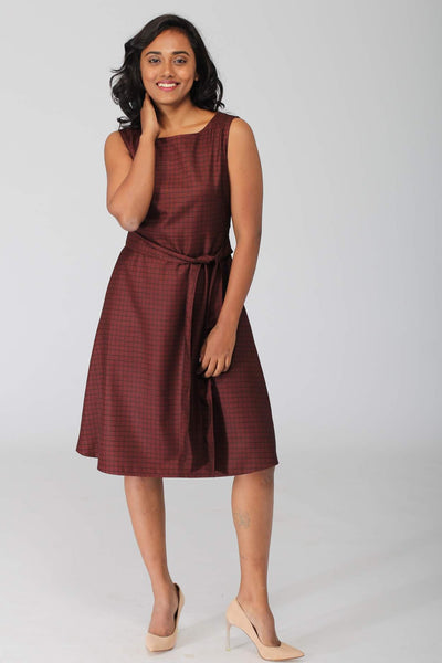 Rochelle dress with back bow and removable belt