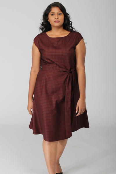 Rochelle dress with back bow and removable belt