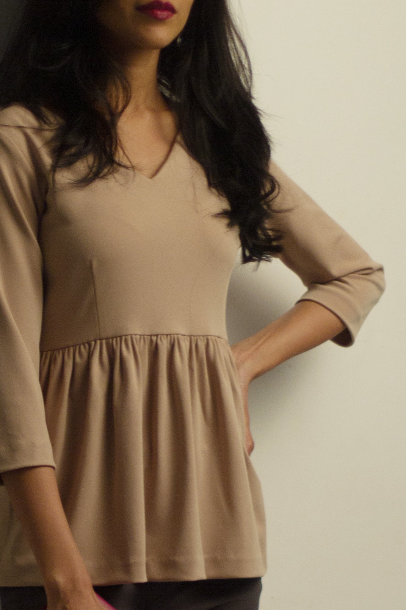 The Fawn Ruched Top | Intermod Workwear