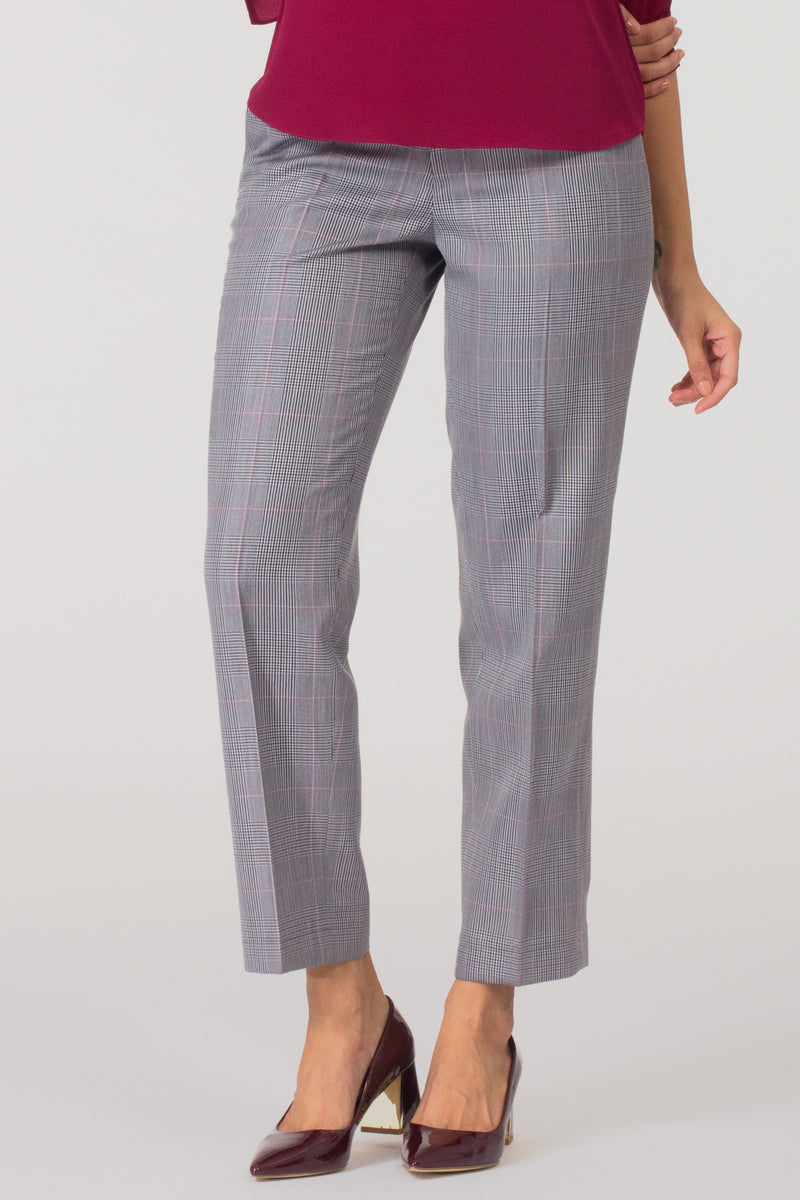 Grey women's formal pants and trousers for office. Shop online for well fitted and plus size formal trousers and pants at www.intermod.in