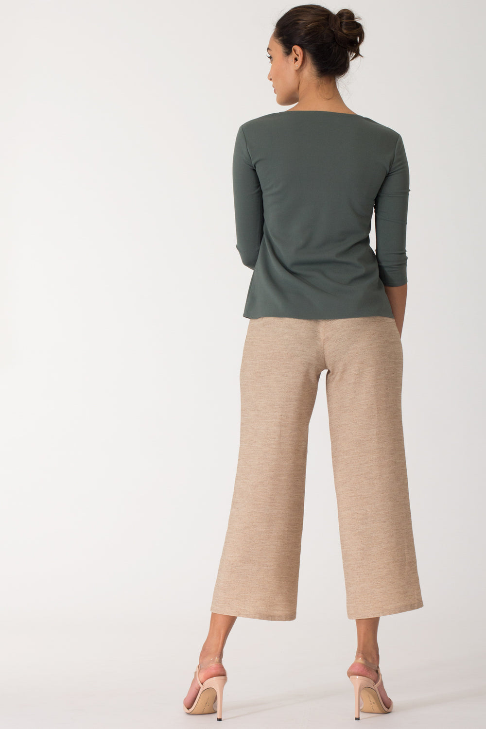Sage Button Detail Top