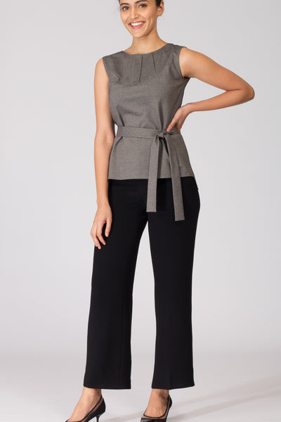 Osaka Knit Top with Removable Belt