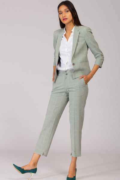Herringbone Check Semi Formal Blazer