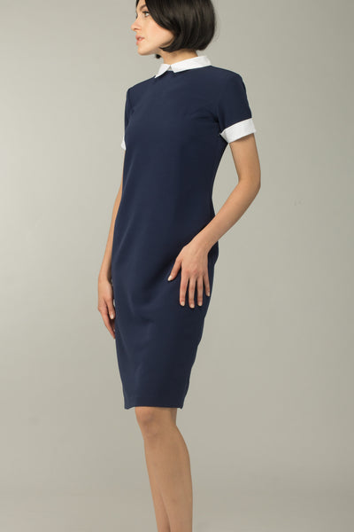 Indigo Collared Dress