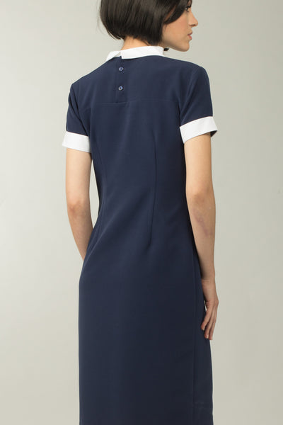 Indigo Collared Dress