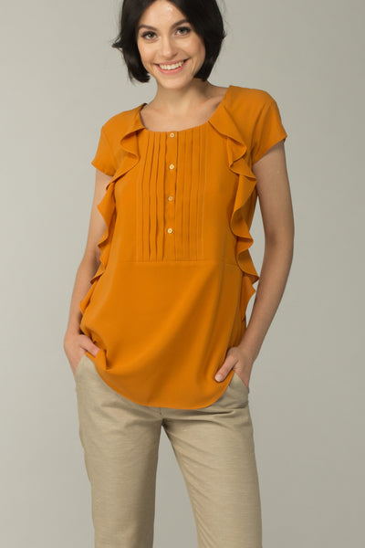Marigold Popover Blouse