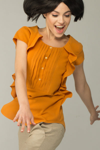 Marigold Popover Blouse