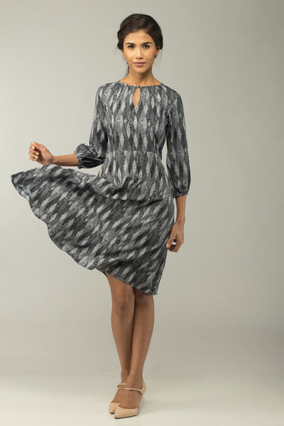 Mirrors Printed A-line Dress