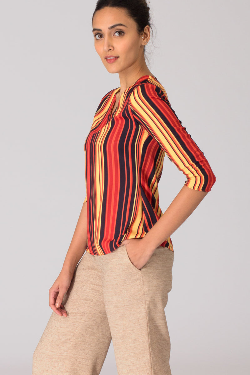 Zion Ruched Sleeve Top