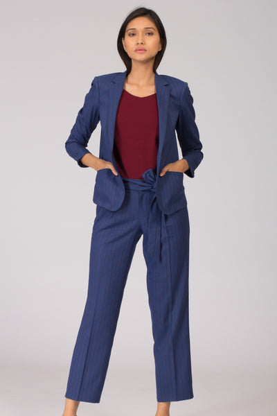 Grey women's formal pants and trousers for office. Shop online for well fitted and plus size formal trousers and pants at www.intermod.in
