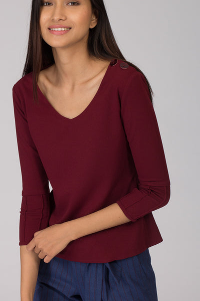 Cyprus Shoulder Button top