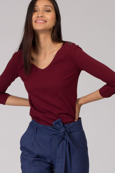 Cyprus Shoulder Button top