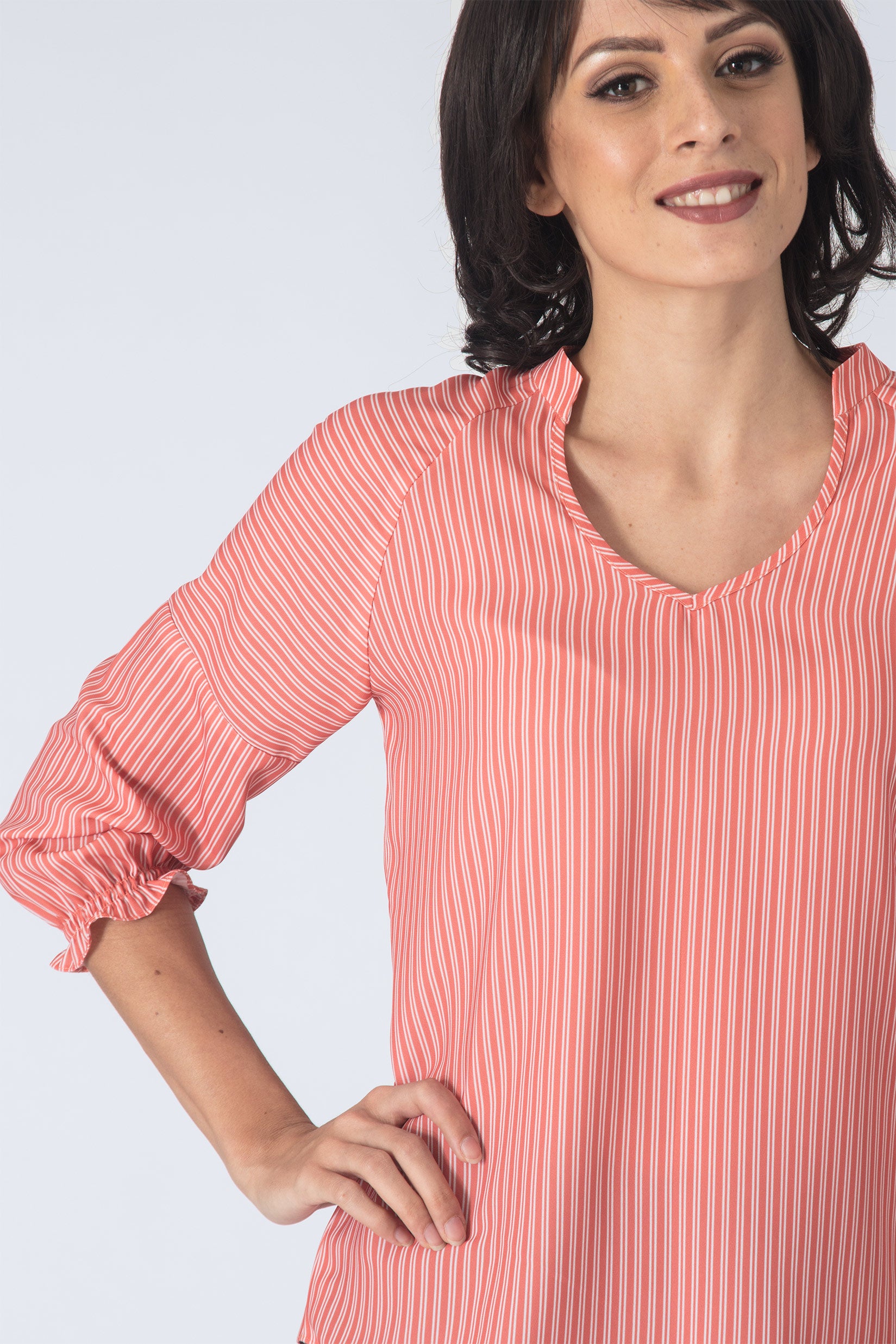 Striped Flowy Top | Intermod Workwear
