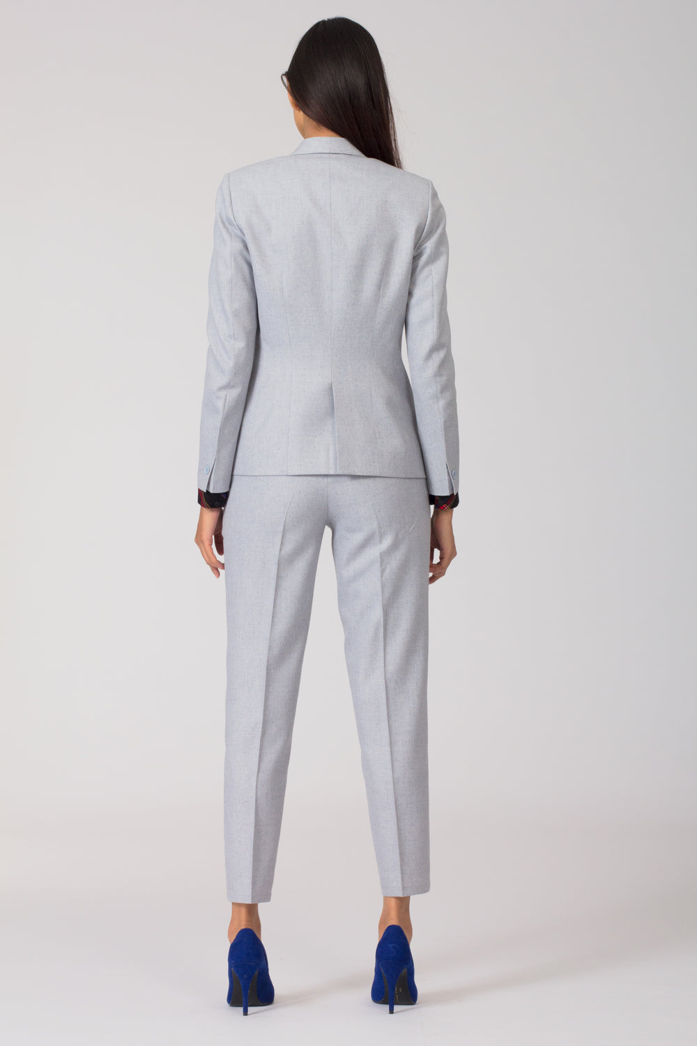 Light Blue Formal Blazer Suit for women. Buy formal pant-suits, formal dresses, skirts and formal trousers and other professional looks online at www.intermod.in