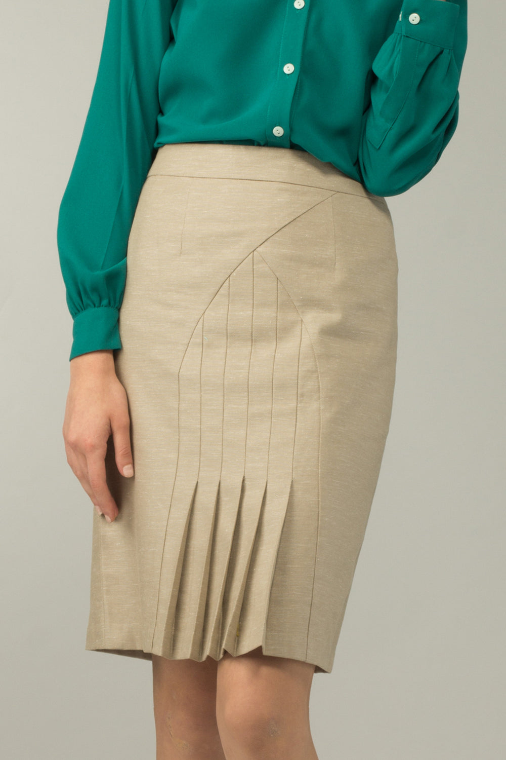 Pleated Skirt Full Formal Skirt Silk Pleated Skirt