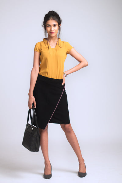 Mills Wrap Front Skirt