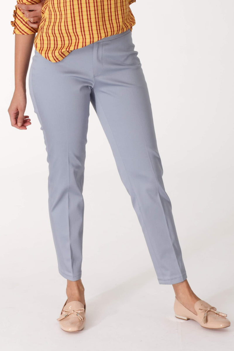Aqua Cotton Stretch Pants